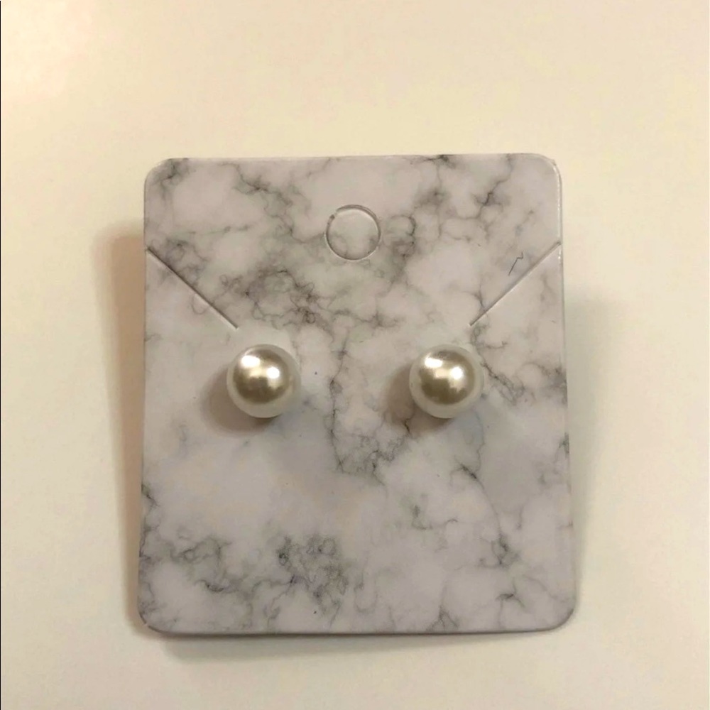 Pearl earrings
